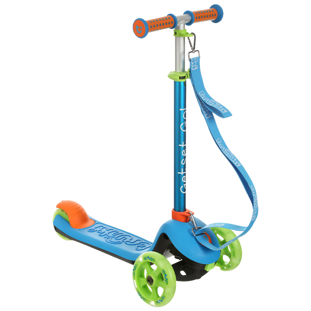 Trunki Trottinette pliante à 3 roues - Petite 2-5 ans (Bleue)
