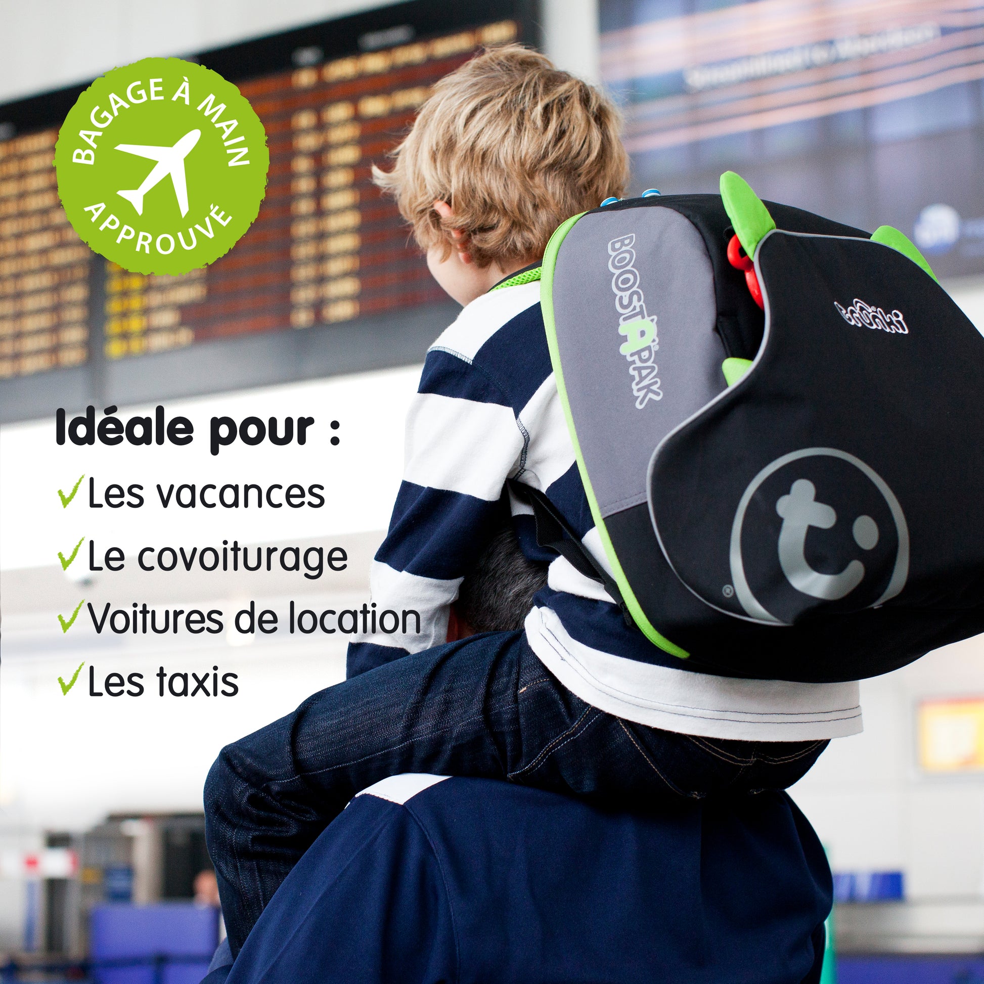 Siège-auto Boostapak Trunki achat rehausseur sac à dos - rehausseur voiture  enfant - InnovMania